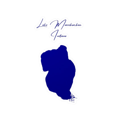 Indiana  Lake  Maxinkuckee  Vinyl  Decal  other  position  view  from  front  4  x  6.webp