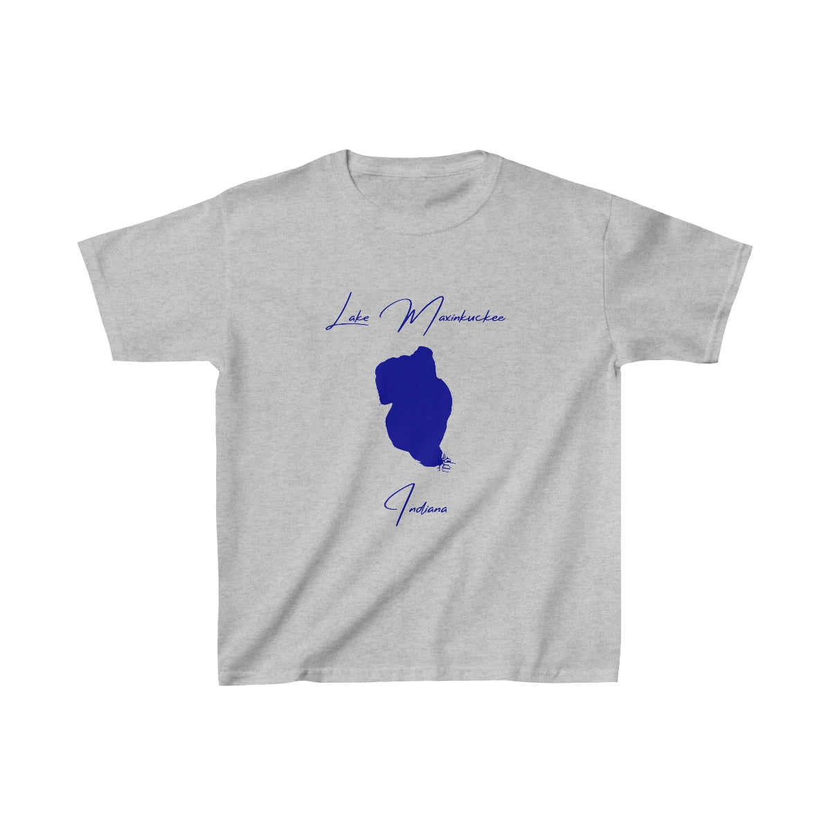 Indiana  Lake  Maxinkuckee  Youth  T-shirt  front  position  view  from  front  sport  grey.webp