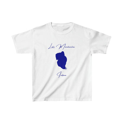 Indiana  Lake  Maxinkuckee  Youth  T-shirt  front  position  view  from  front  white.webp