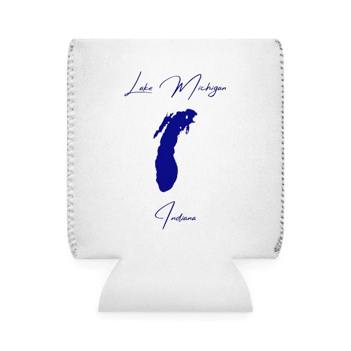 Indiana  Lake  Michigan  Can  Koozie  front  position  view  from  front-1  white.webp