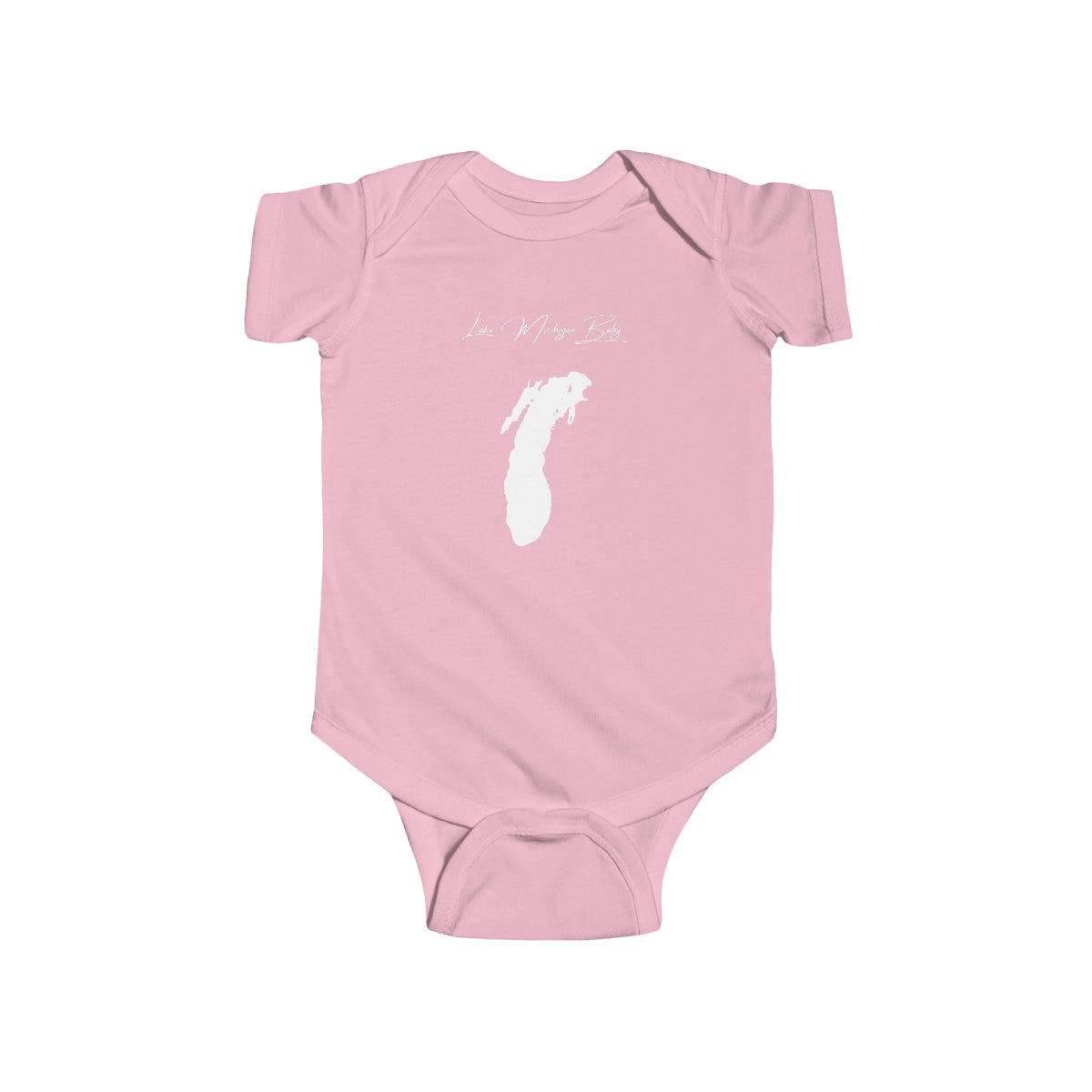 Indiana  Lake  Michigan  Onesie  front  position  view  from  front  pink.webp