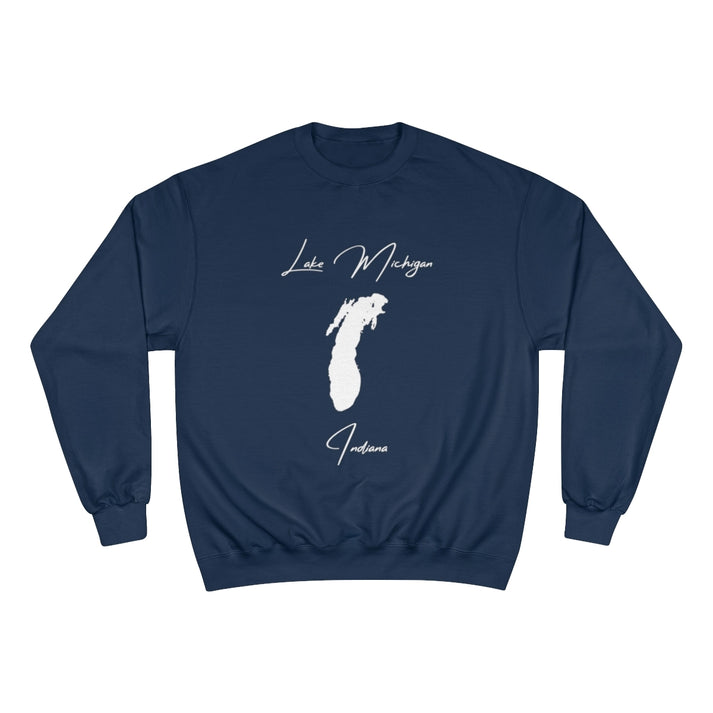 Indiana  Lake  Michigan  Sweatshirt  front  position  view  from  front  navy.webp