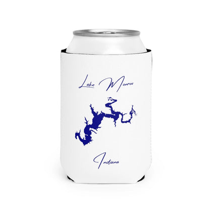 Indiana  Lake  Monroe  Can  Koozie  front  position  view  from  front-2  white.webp