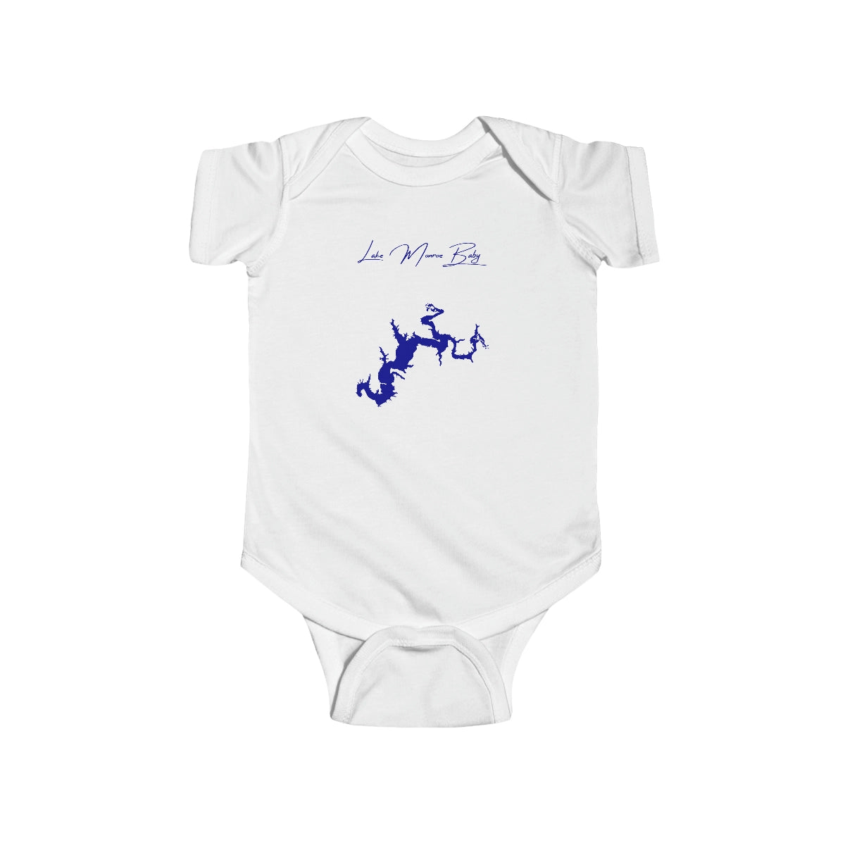 Indiana  Lake  Monroe  Onesie  front  position  view  from  front  white.webp