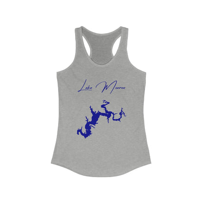 Indiana  Lake  Monroe  Racerback-Tank  front  position  view  from  front  heather  grey.webp