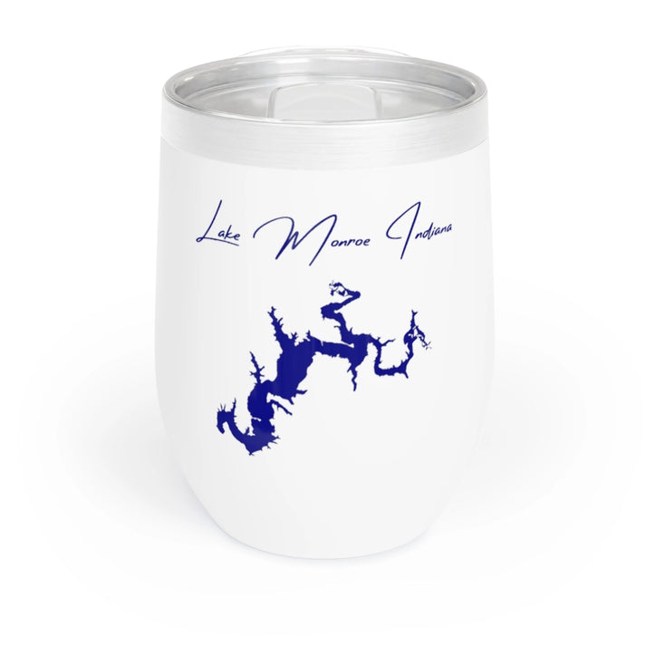 Indiana  Lake  Monroe  Wine  Tumbler  front  position  view  from  front  white.webp
