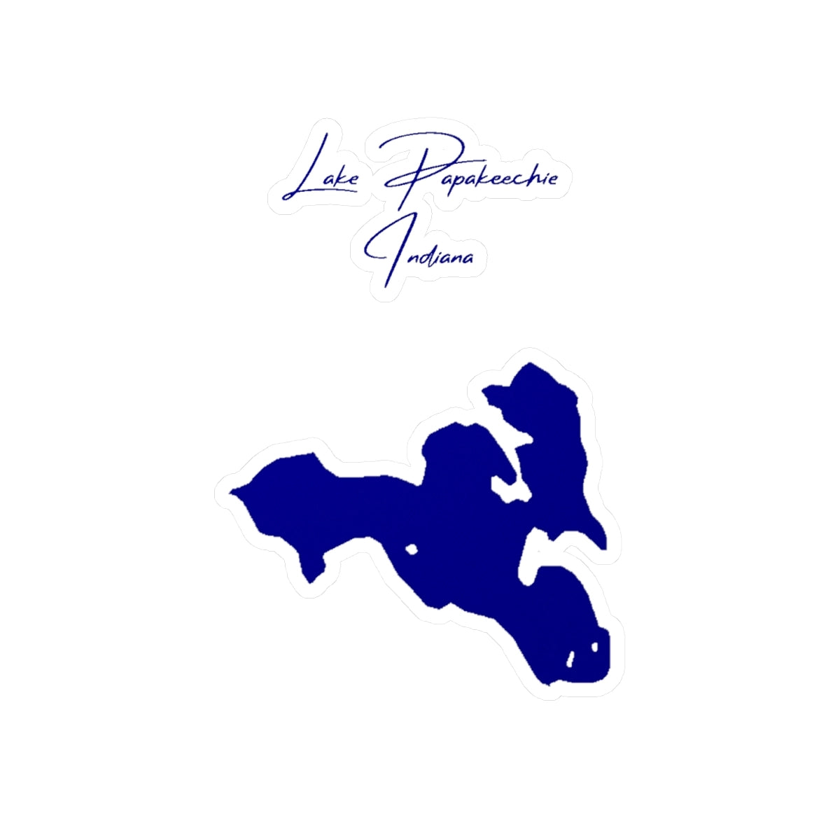 Indiana  Lake  Papakeechie  Vinyl  Decal  other  position  view  from  front  4  x  6.webp