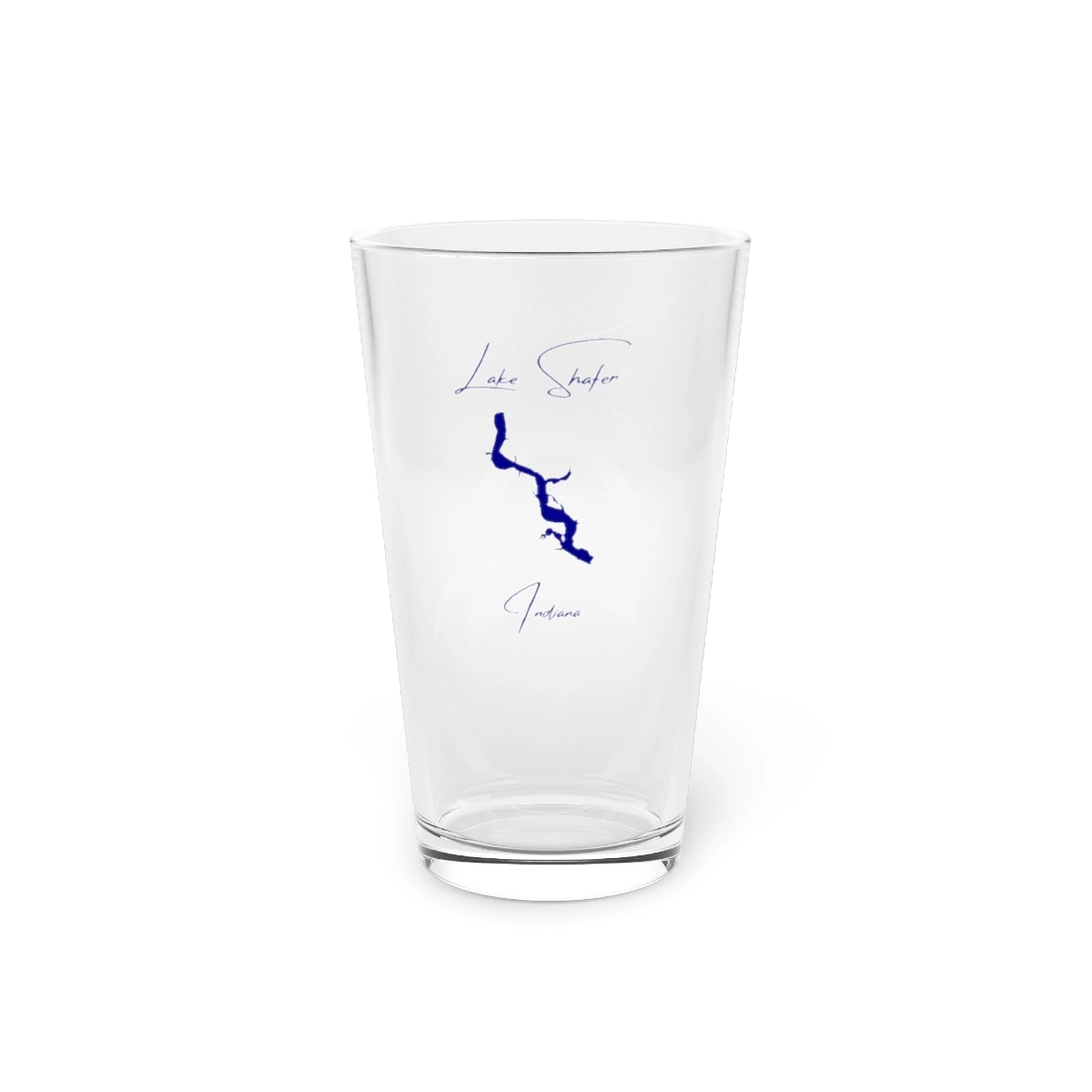 Indiana  Lake  Shafer  16oz  Pint  Glass  front  position  view  from  front  16oz.webp