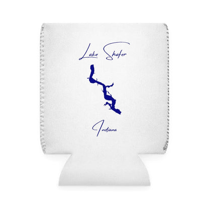 Indiana  Lake  Shafer  Can  Koozie  front  position  view  from  front-1  white.webp