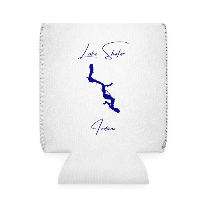 Indiana  Lake  Shafer  Can  Koozie  front  position  view  from  front-1  white.webp