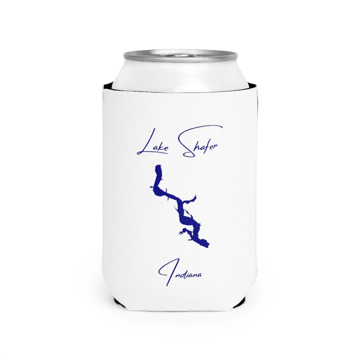 Indiana  Lake  Shafer  Can  Koozie  front  position  view  from  front-2  white.webp