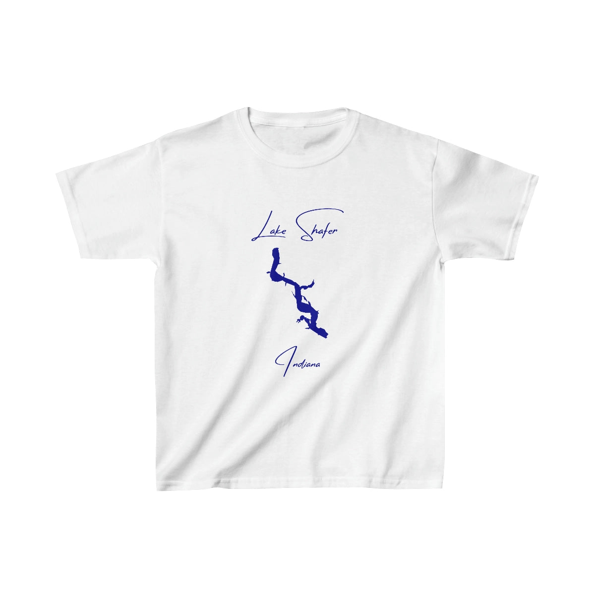 Indiana  Lake  Shafer  Youth  T-shirt  front  position  view  from  front  white.webp
