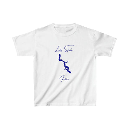 Indiana  Lake  Shafer  Youth  T-shirt  front  position  view  from  front  white.webp