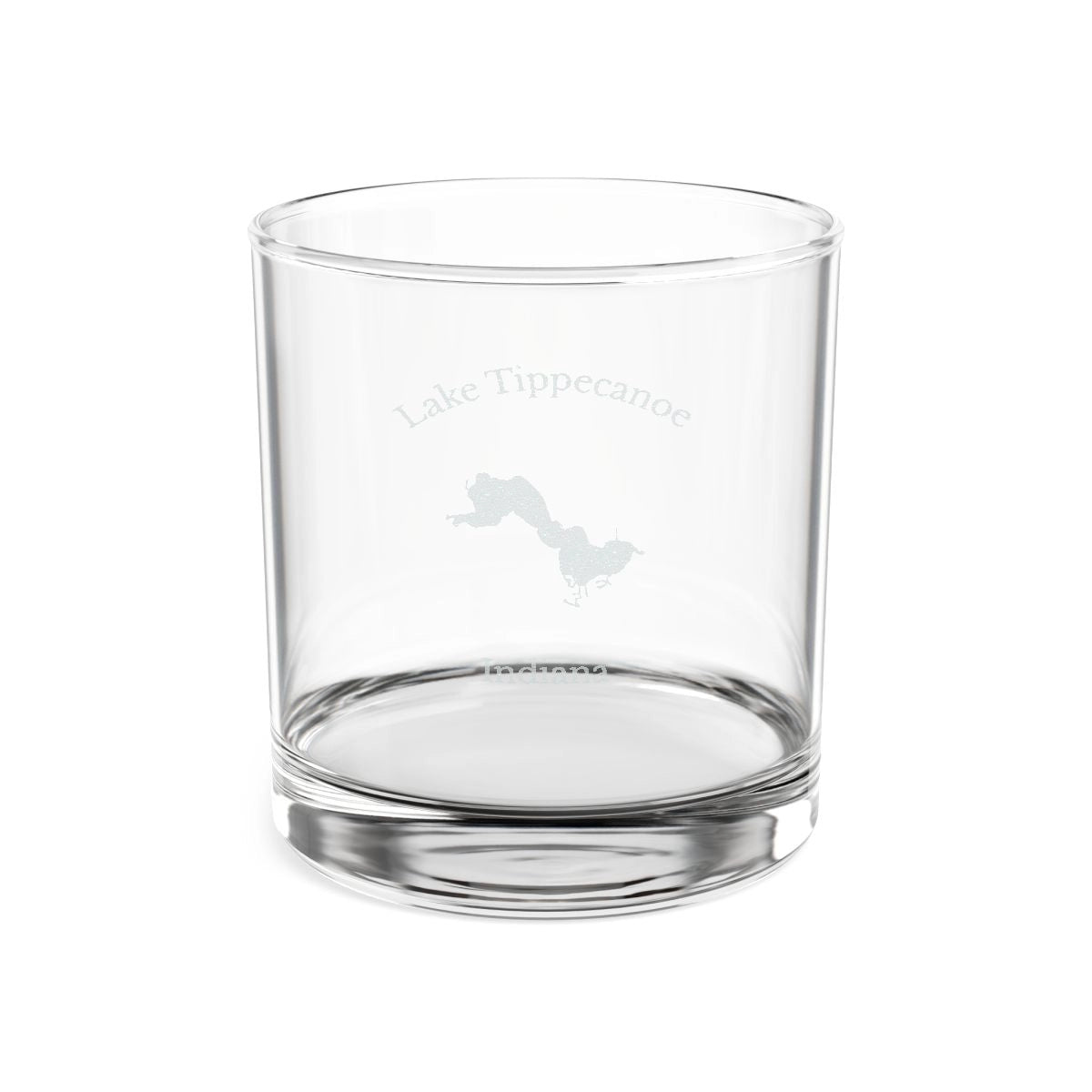 Indiana  Lake  Tippecanoe  Engraved  Whiskey  Glass  other  position  view  from  front  10.5oz.webp