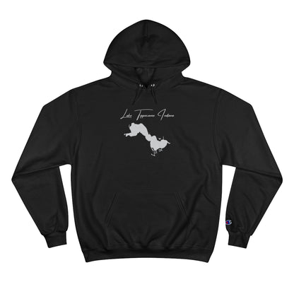 Indiana  Lake  Tippecanoe  Hoodie  front  position  view  from  front  black.webp