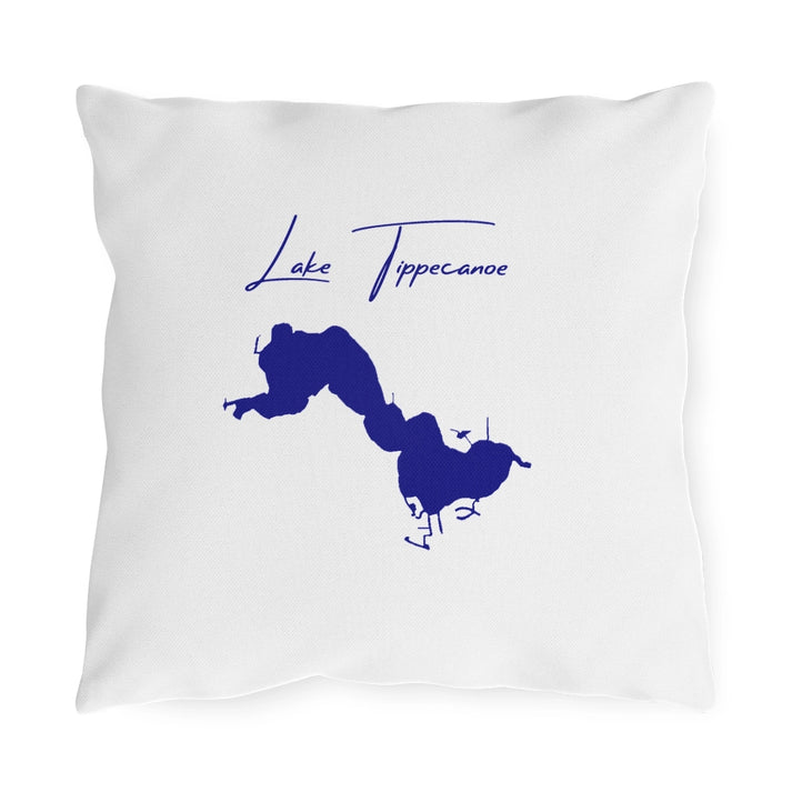 Indiana  Lake  Tippecanoe  Outdoor  Pillow  front  position  view  from  front  16  x  16.webp