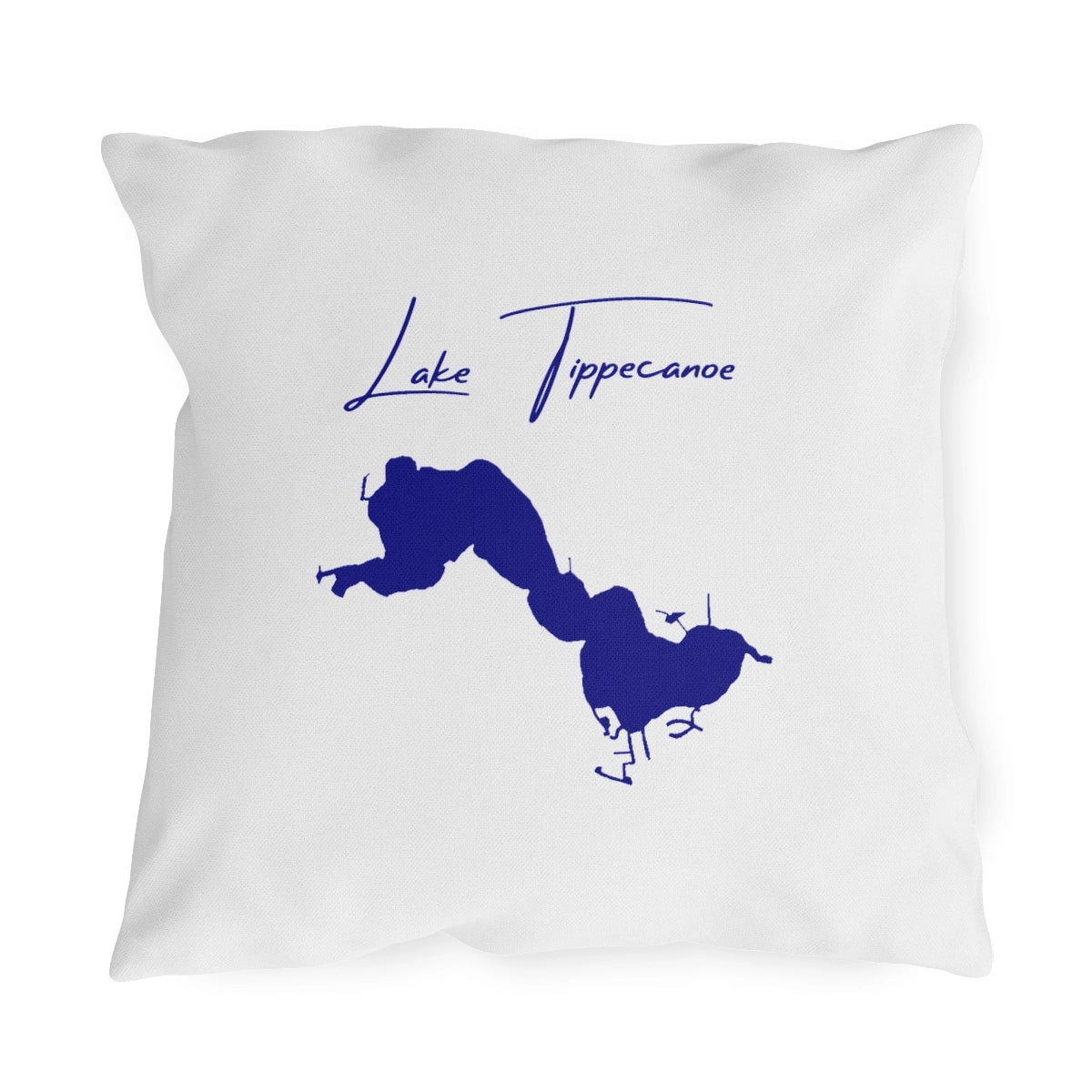 Indiana  Lake  Tippecanoe  Outdoor  Pillow  front  position  view  from  front  18  x  18.webp