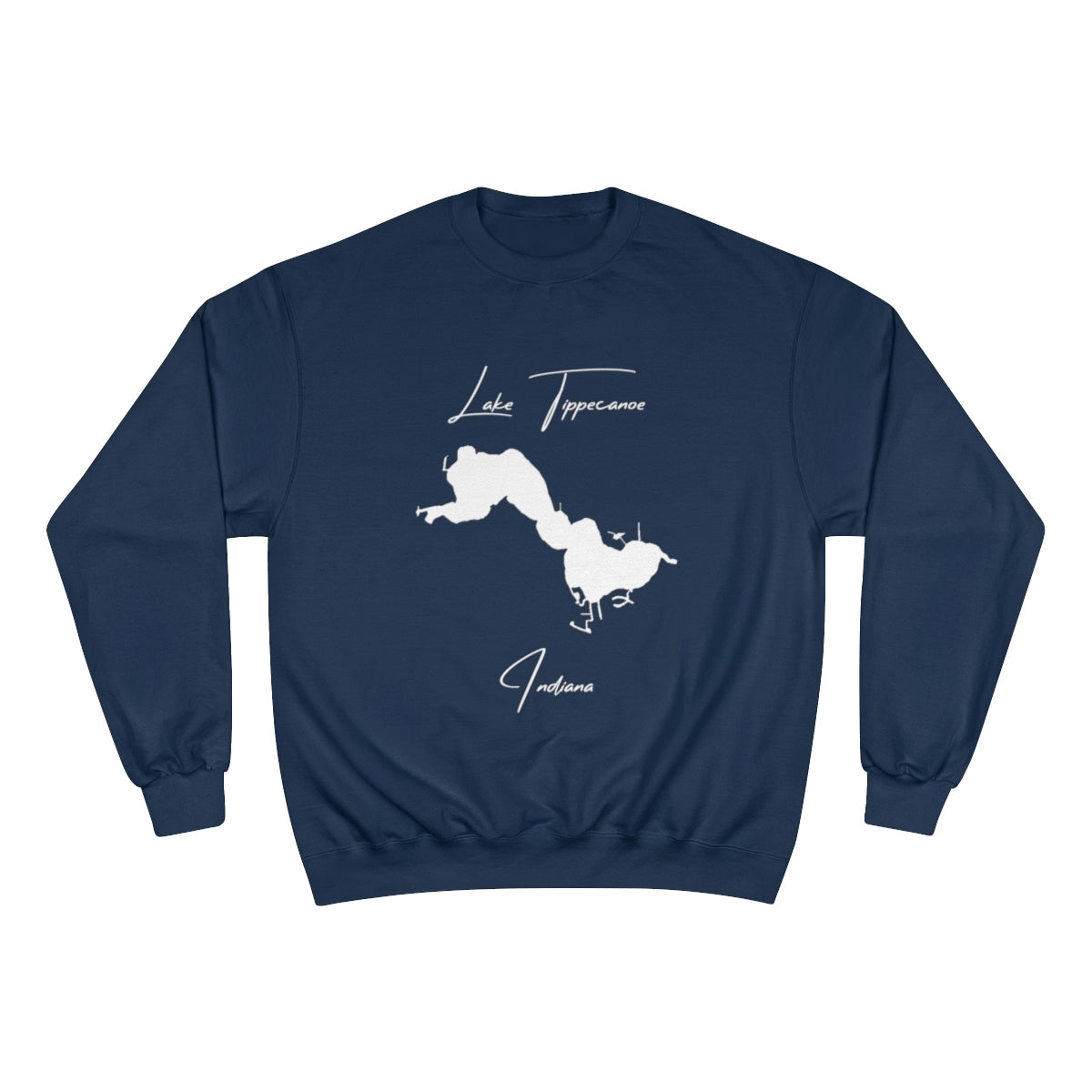 Indiana  Lake  Tippecanoe  Sweatshirt  front  position  view  from  front  navy.webp