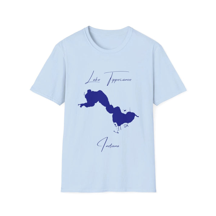 Indiana  Lake  Tippecanoe  T-shirt  front  position  view  from  front  light  blue.webp