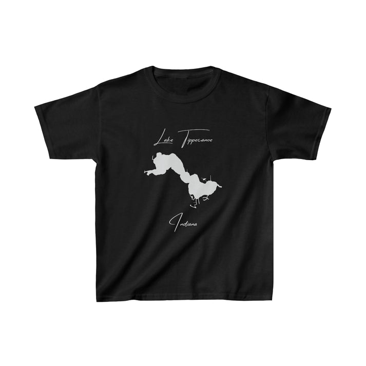 Indiana  Lake  Tippecanoe  Youth  T-shirt  front  position  view  from  front  black.webp