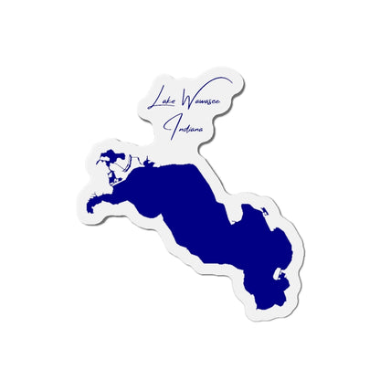Indiana  Lake  Wawasee  Die  Cut  Magnet  front  position  view  from  front  4  x  4.webp