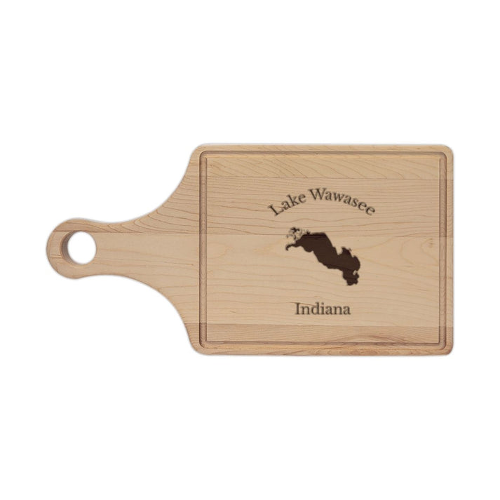 Indiana  Lake  Wawasee  Engraved  Cutting  Board  front  position  view  from  front  maple.webp