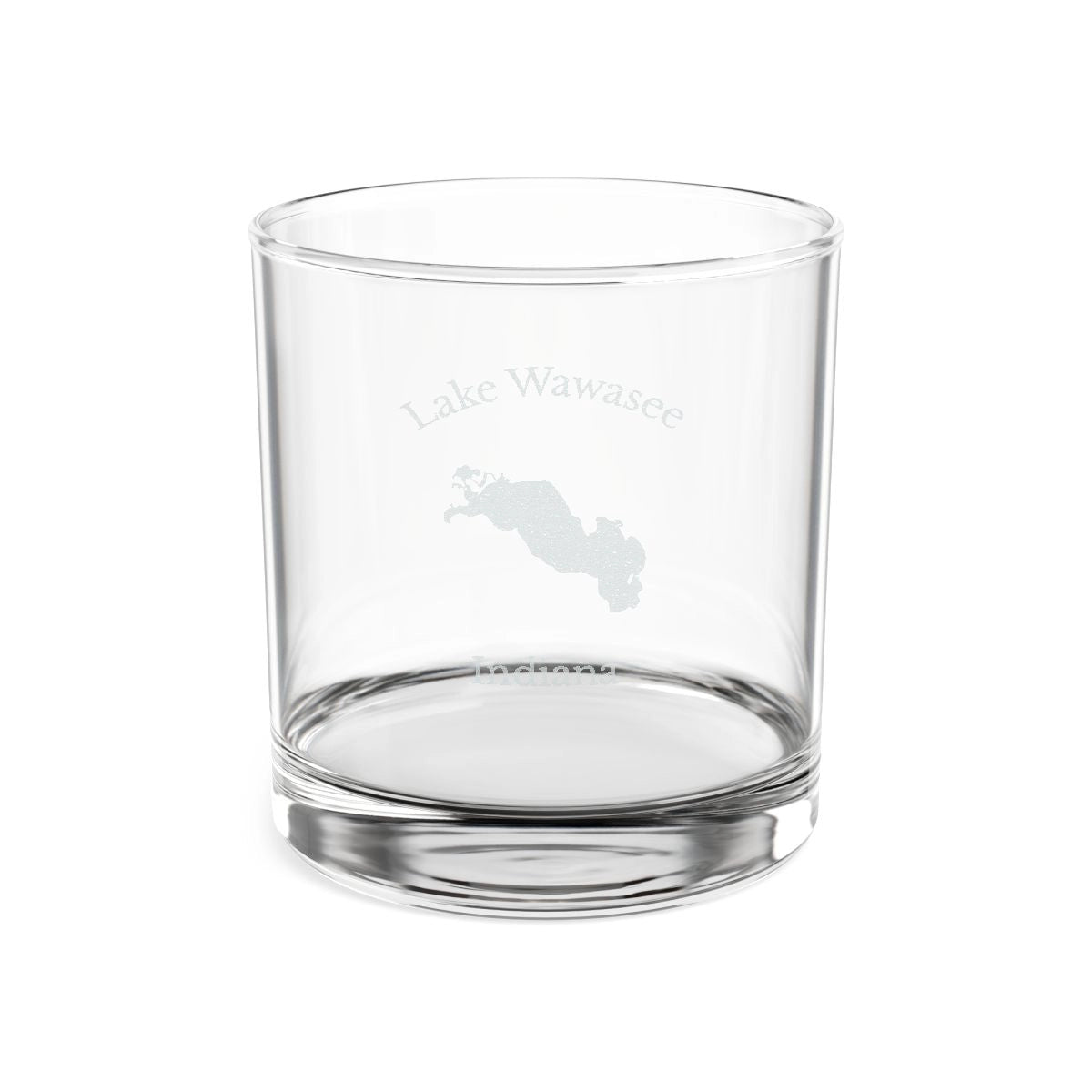 Indiana  Lake  Wawasee  Engraved  Whiskey  Glass  other  position  view  from  front  10.5oz.webp
