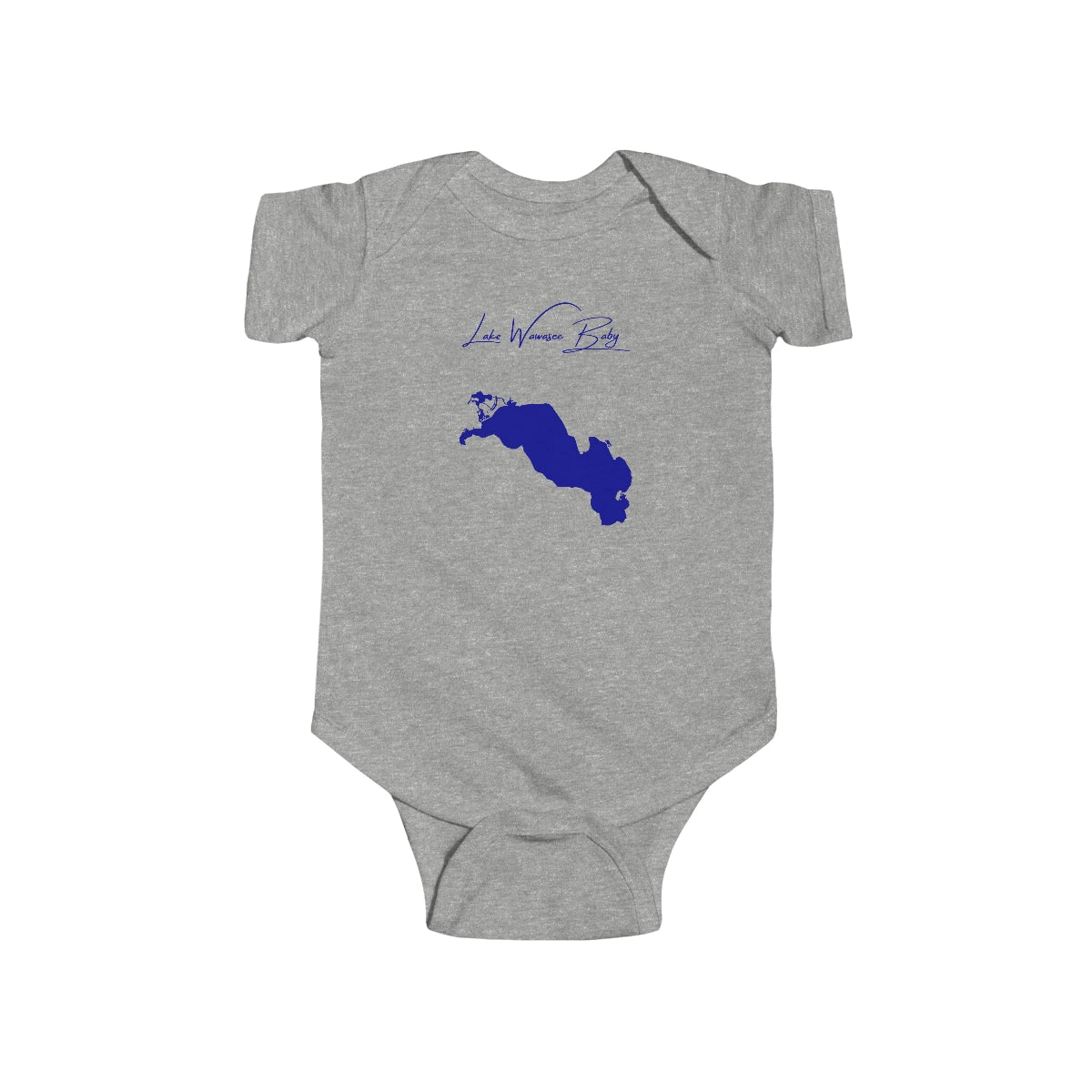 Indiana  Lake  Wawasee  Onesie  front  position  view  from  front  heather.webp