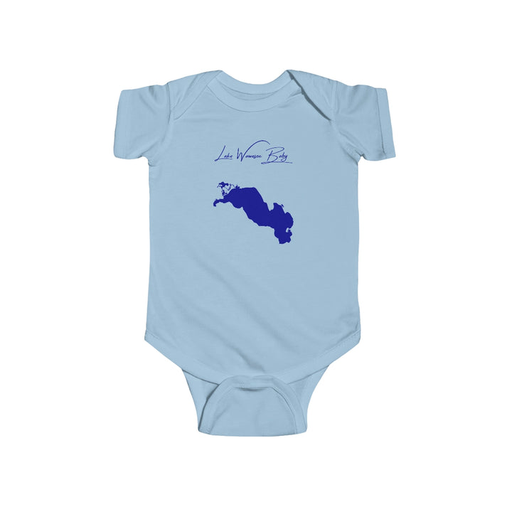 Indiana  Lake  Wawasee  Onesie  front  position  view  from  front  light  blue.webp