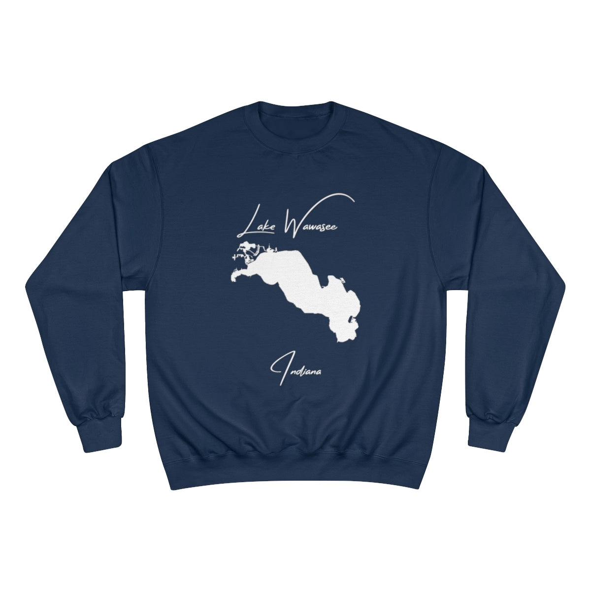 Indiana  Lake  Wawasee  Sweatshirt  front  position  view  from  front  navy.webp
