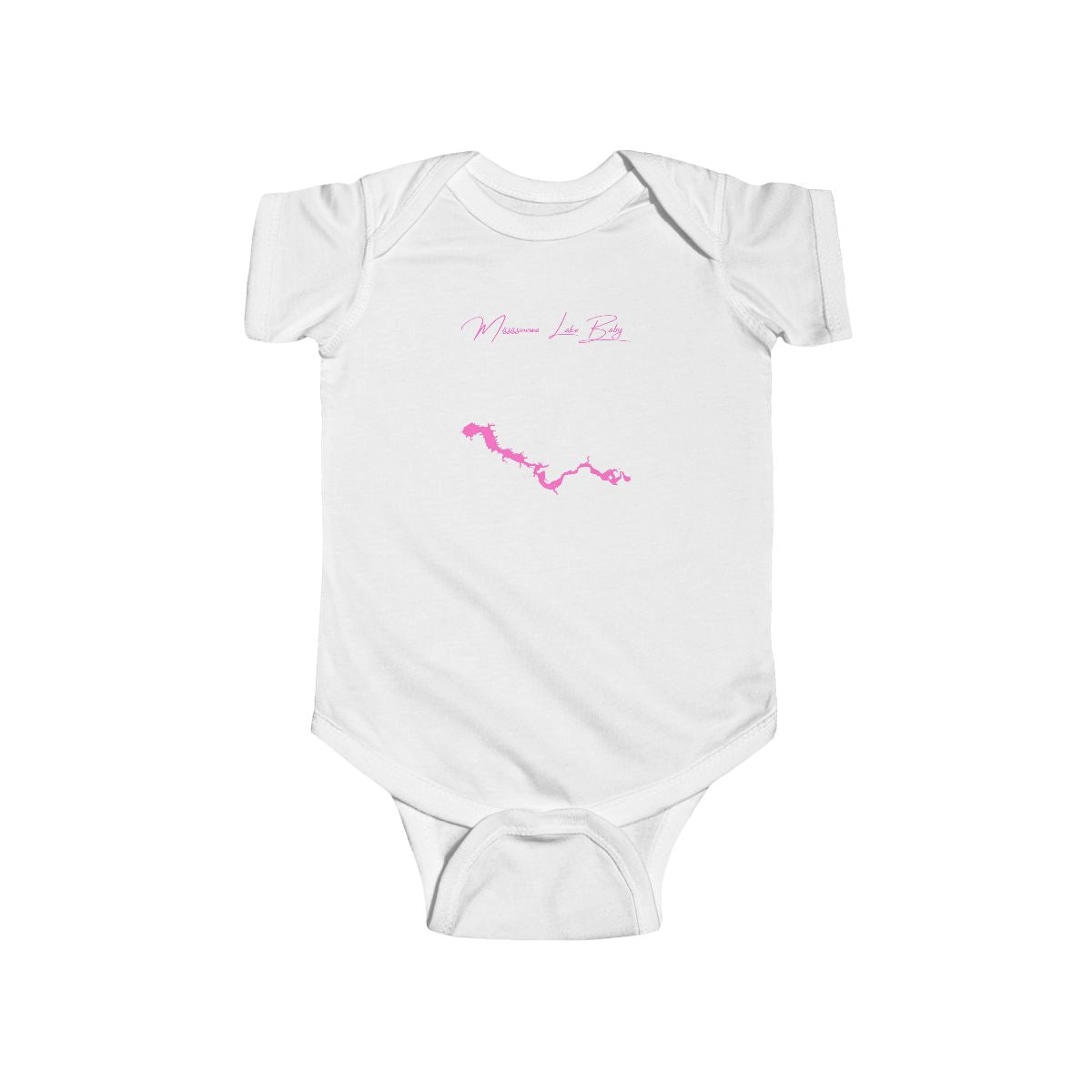 Indiana  Mississinewa  Lake  Onesie  front  position  view  from  front  white.webp