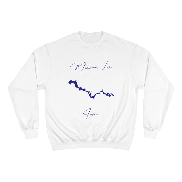 Indiana  Mississinewa  Lake  Sweatshirt  front  position  view  from  front  white.webp