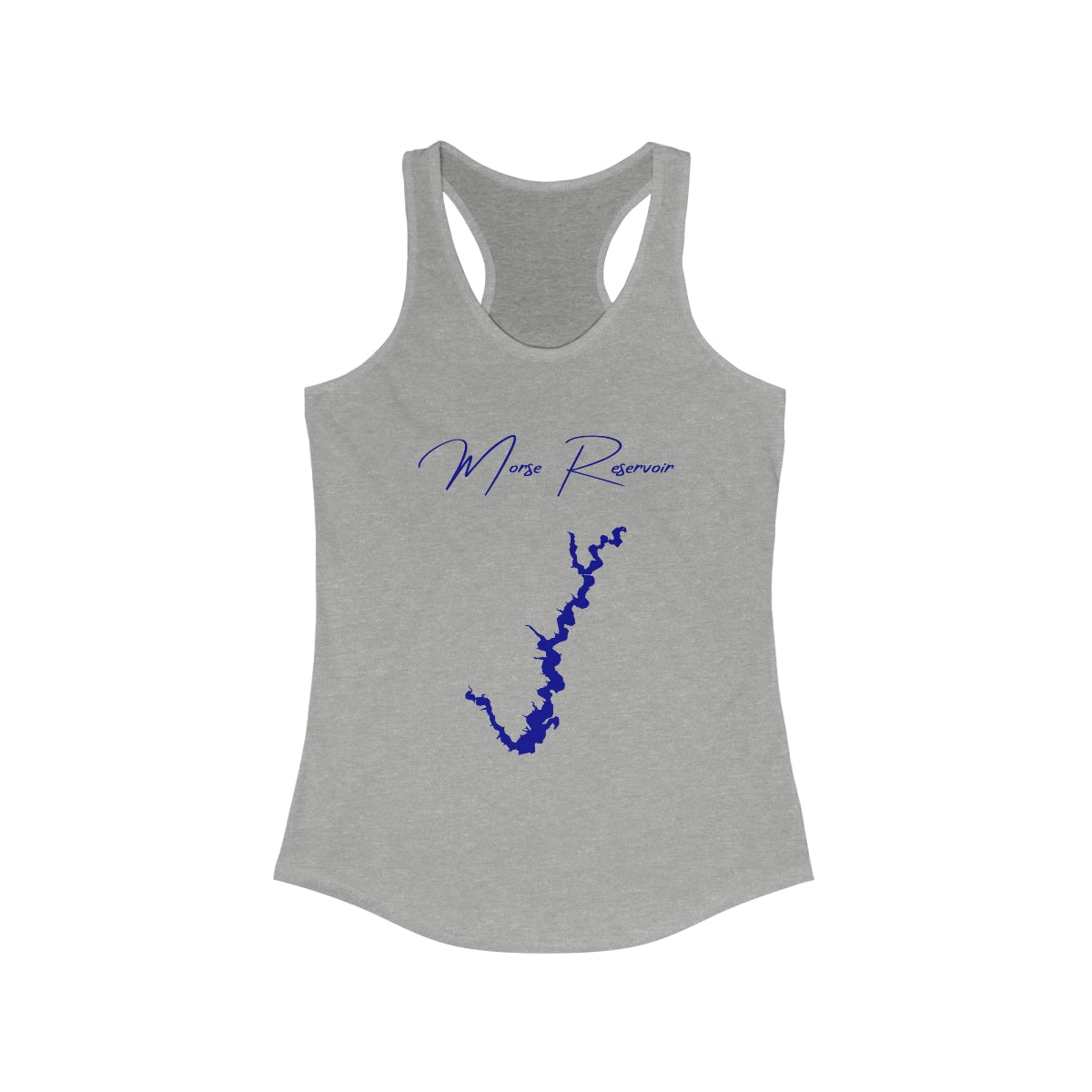 Indiana  Morse  Reservoir  Racerback-Tank  front  position  view  from  front  heather  grey.webp