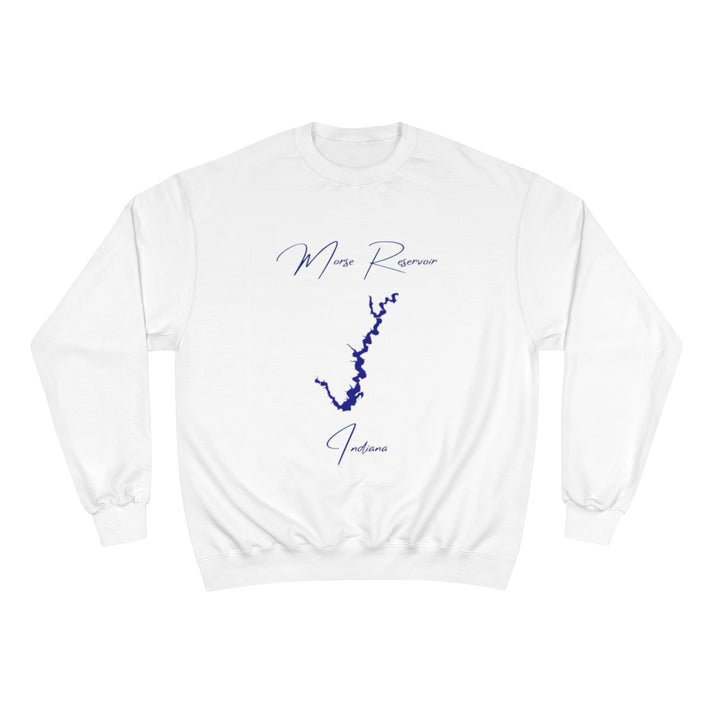 Indiana  Morse  Reservoir  Sweatshirt  front  position  view  from  front  white.webp