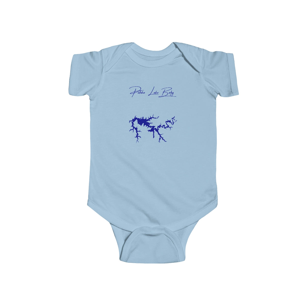 Indiana  Patoka  Lake  Onesie  front  position  view  from  front  light  blue.webp