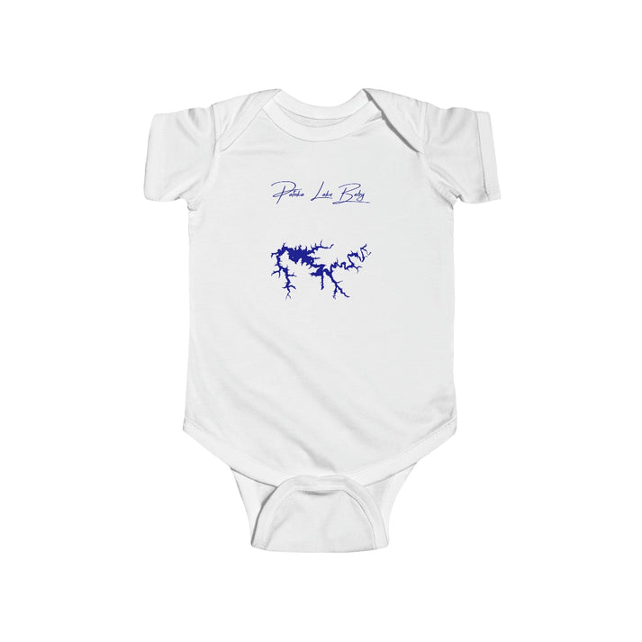 Indiana  Patoka  Lake  Onesie  front  position  view  from  front  white.webp