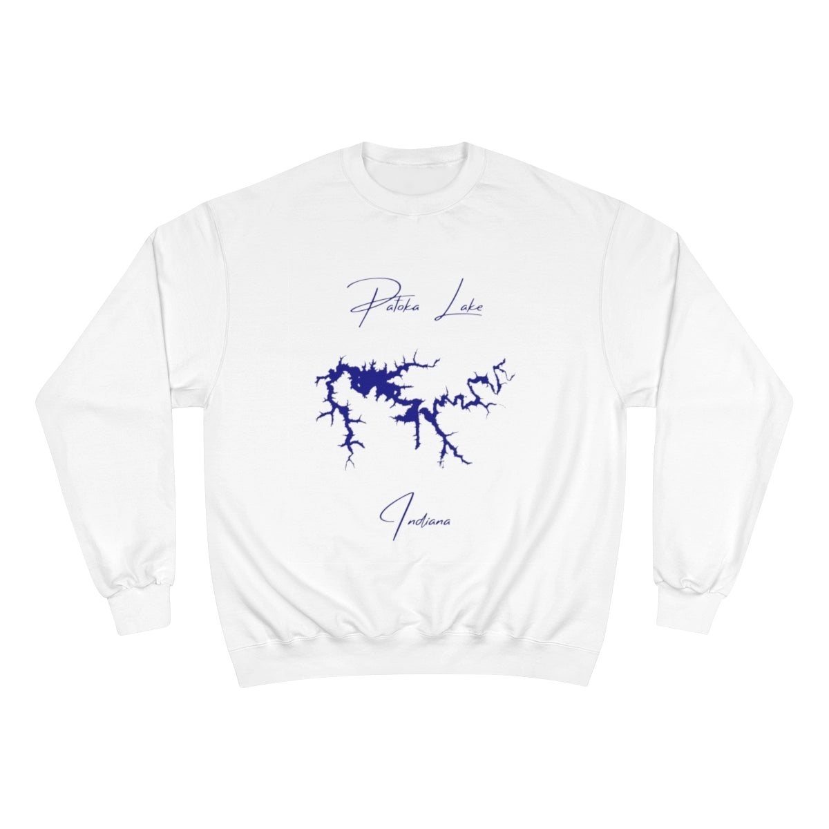 Indiana  Patoka  Lake  Sweatshirt  front  position  view  from  front  white.webp