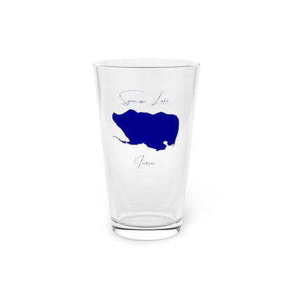 Indiana  Syracuse  Lake  16oz  Pint  Glass  front  position  view  from  front  16oz.webp