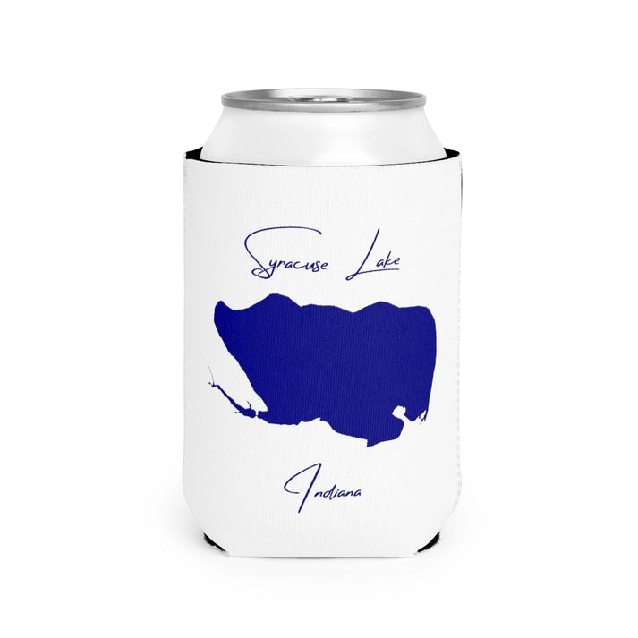 Indiana  Syracuse  Lake  Can  Koozie  front  position  view  from  front-2  white.webp