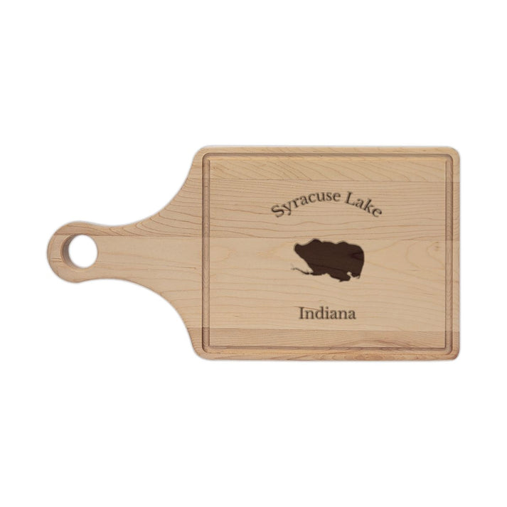 Indiana  Syracuse  Lake  Engraved  Cutting  Board  front  position  view  from  front  maple.webp
