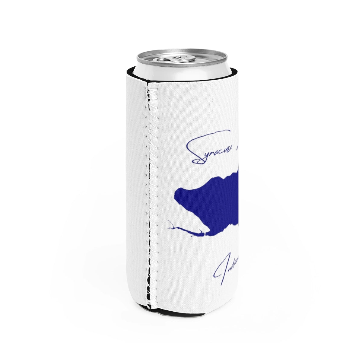 Indiana  Syracuse  Lake  Slim  Can  Koozie  all  position  view  from  right  white.webp