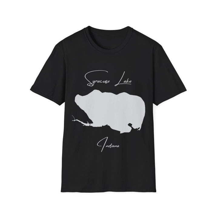 Indiana  Syracuse  Lake  T-shirt  front  position  view  from  front  black.webp