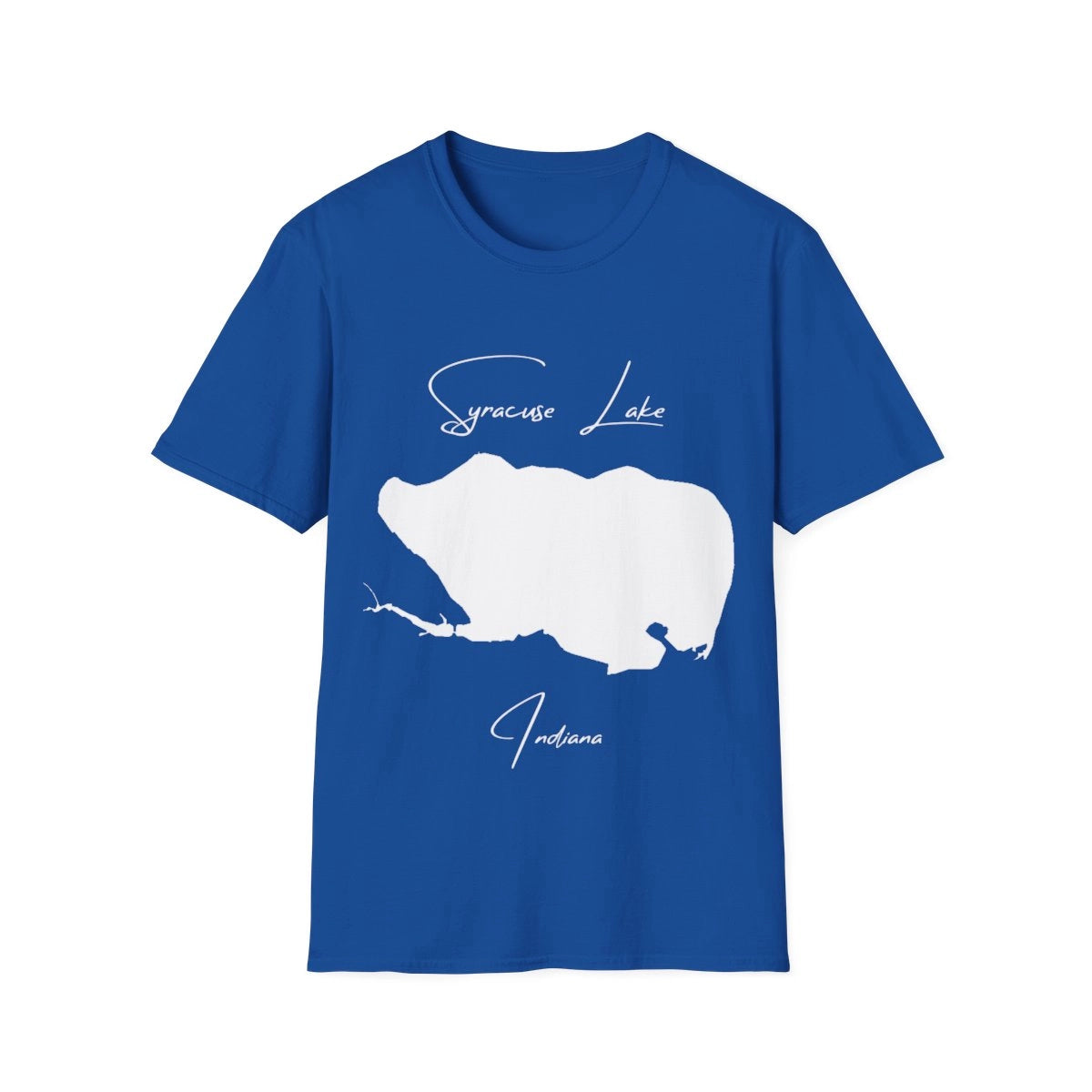 Indiana  Syracuse  Lake  T-shirt  front  position  view  from  front  royal.webp