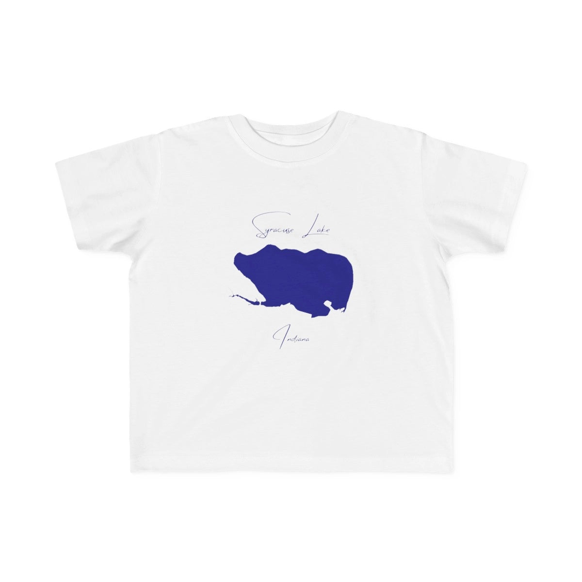 Indiana  Syracuse  Lake  Toddler  T-shirt  front  position  view  from  front  white.webp