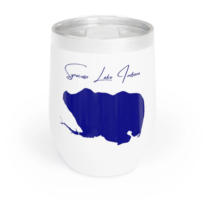 Indiana  Syracuse  Lake  Wine  Tumbler  front  position  view  from  front  white.webp