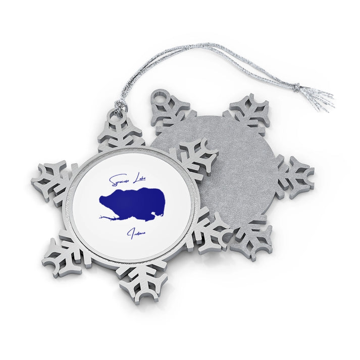 Indiana  Syracuse  Lake  XMAS  Ornament  front  position  view  from  front-and-back  one  size.webp