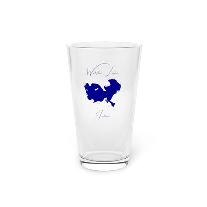 Indiana  Webster  Lake  16oz  Pint  Glass  front  position  view  from  front  16oz.webp