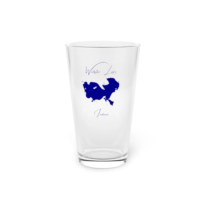 Indiana  Webster  Lake  16oz  Pint  Glass  front  position  view  from  front  16oz.webp