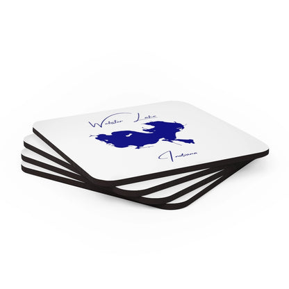 Indiana  Webster  Lake  Coaster  Set  front  position  view  from  stacked  3.75  x  3.75.webp