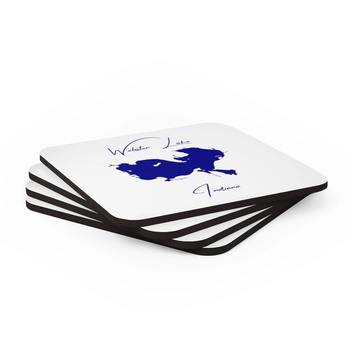 Indiana  Webster  Lake  Coaster  Set  front  position  view  from  stacked  3.75  x  3.75.webp